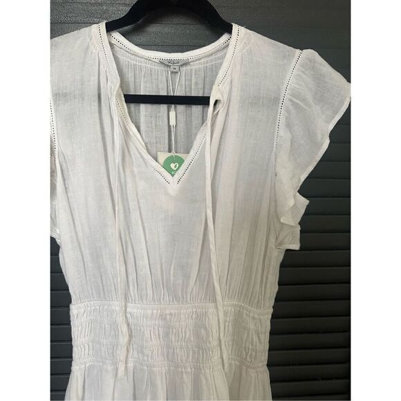 NWT Rails Iona White Lace Detail MIDI Dress - XS - Cotton - Picture 6 of 10